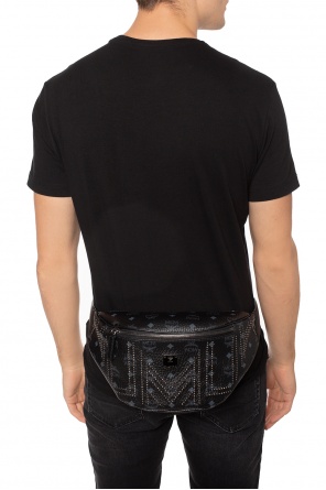 Patterned waist bag with a decorative 'stark' element, zdjęcie 2 Patterned waist bag with a decorative 'stark' element od MCM